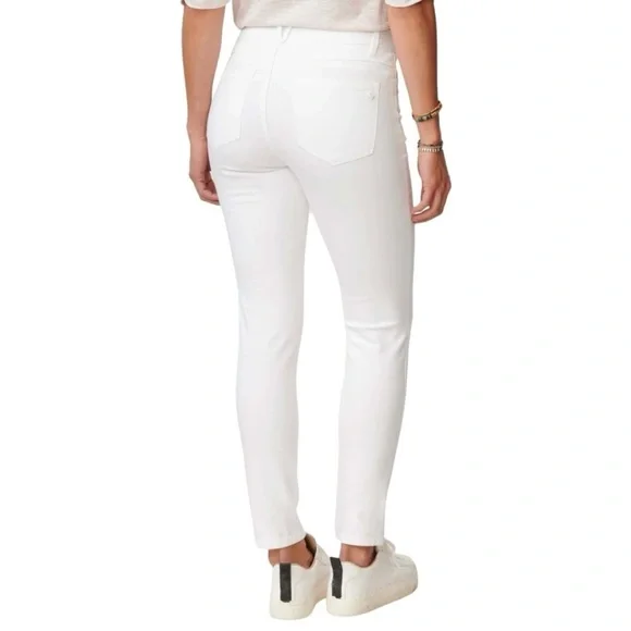 Democracy Abroad Technology Optic White Stretch Skinny Jeans Women’s 12 - Picture 4 of 14